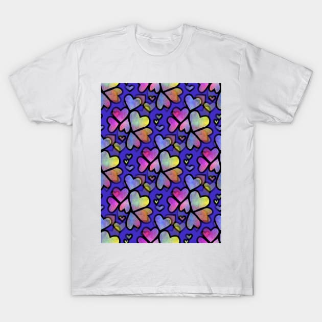 HAPPY Valentines Day Colorful Hearts. T-Shirt by SartorisArt1